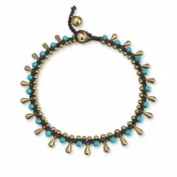 Enkelbandje turquoise summer drop