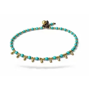 Turquoise enkelbandje