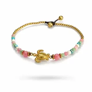 Enkelbandje pastel schildpad