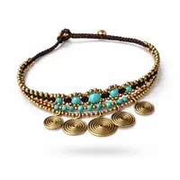 Enkelbandje turquoise Ibiza Style