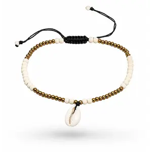 Enkelbandje cowrie schelpje