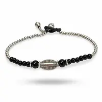 Enkelbandje Oahu zwart