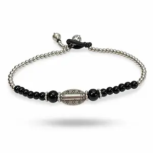 Enkelbandje Oahu zwart