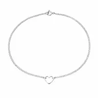 Enkelbandje zilveren hartje