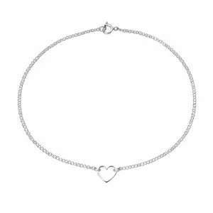Enkelbandje zilveren hartje