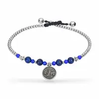 Enkelbandje Tree of life blauw
