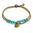 Enkelbandje Elephant turquoise blauw Enkelbandje Elephant turquoise blauw