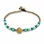 Enkelbandje turquoise schelp Enkelbandje turquoise schelp