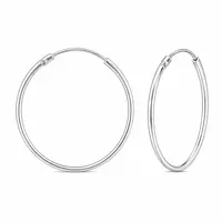 Zilveren oorringen 30 mm