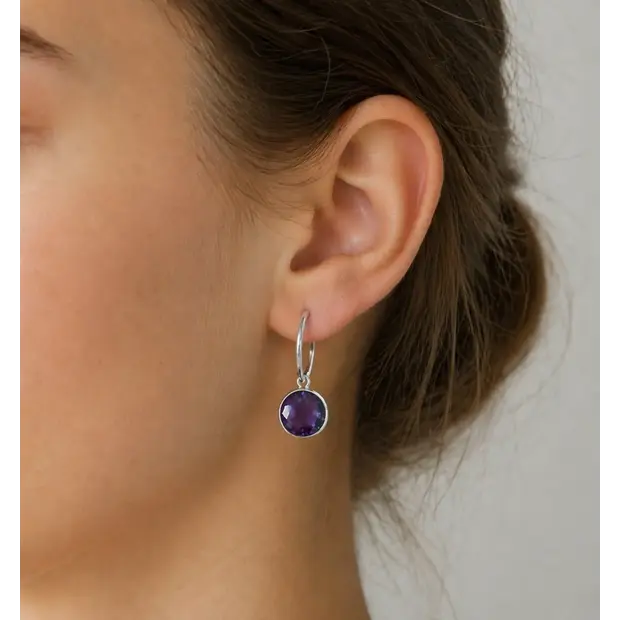 Oorbedel Amethist