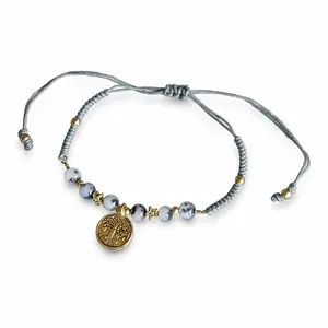 Enkelbandje Tree of life grijs