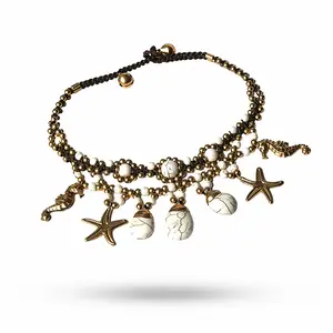 Enkelbandje Sealife off-white