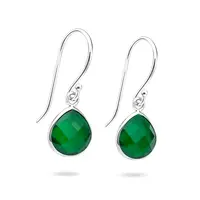 Groene onyx oorbellen Avin