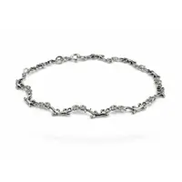 Zilveren armbandje salamander