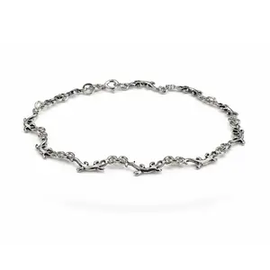 Zilveren armbandje salamander