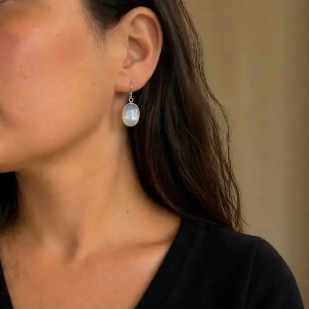 Maansteen oorbellen Yva