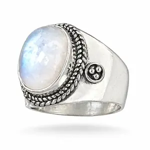 Zilveren ring Moonstone Hermosa