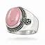 Zilveren ring Rhodoniet Alexia