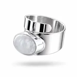 Zilveren ring Maansteen Moya