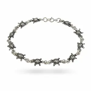 Zilveren armband met schildpadjes