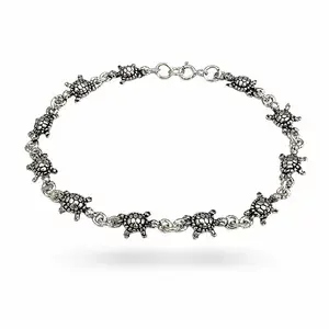 Zilveren armband met schildpadjes