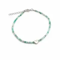 Amazoniet armbandje hartje