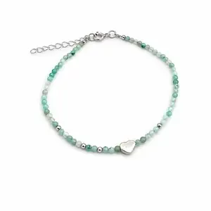 Amazoniet armbandje hartje