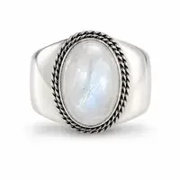 Zilveren Maansteen ring Jessy