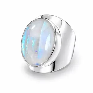 Zilveren Maansteen ring Anello