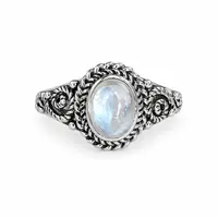 Zilveren ring maansteen Amy