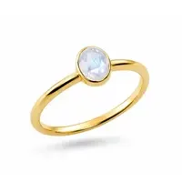 Goldplated Maansteen ring Feena