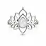 Maansteen ring lotus Maansteen ring lotus