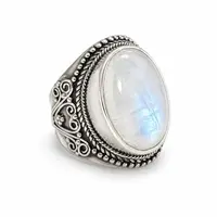 Zilveren Maansteen ring Lexy