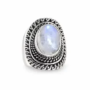 Zilveren ring Moonstone Bonita