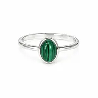 Edelsteen ring piccola Malachiet