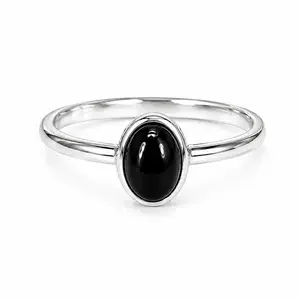 Edelsteen ring Black Onyx Piccola