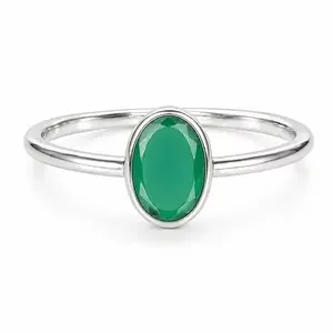 Groene Onyx ring Piccola
