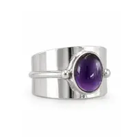 Zilveren Amethist ring Persuan