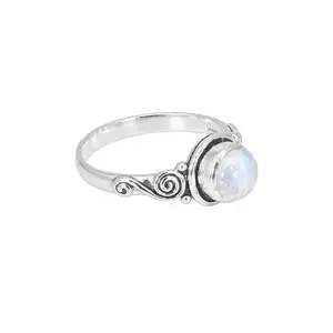 Zilveren ring Chaldene Maansteen