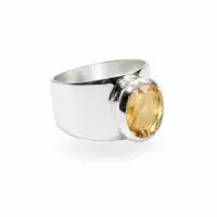 Zilveren ring Citrien Satya