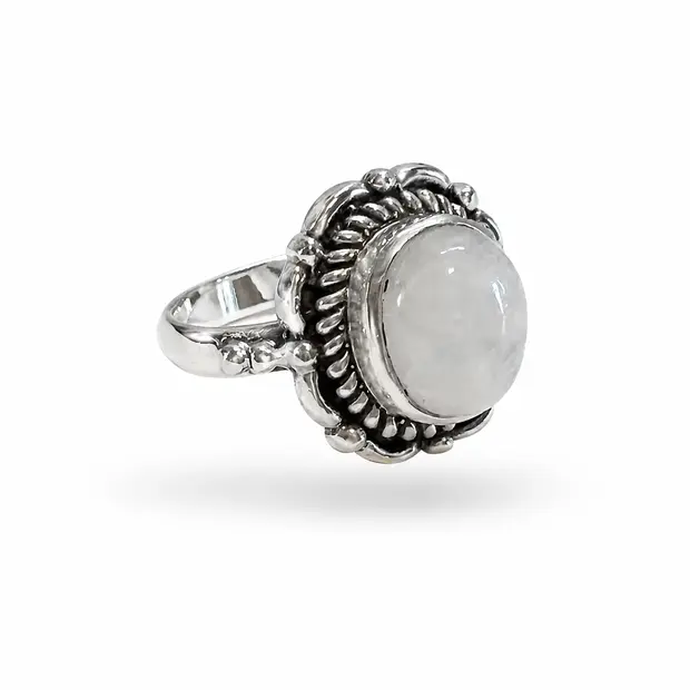 Zilveren ring Moonstone Nostalgica Zilveren ring Moonstone Nostalgica