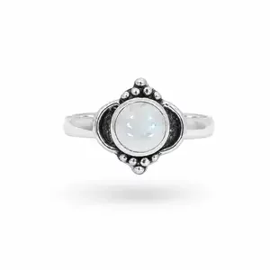 Zilveren ring Carme Maansteen