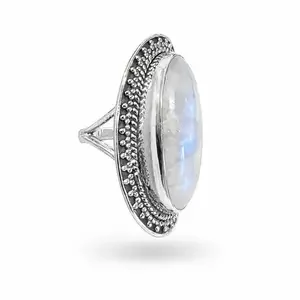 Zilveren ring Maansteen Maxima