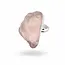 Ruwe rozenkwarts ring Zola