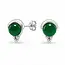Groene onyx oorknopjes Lusa