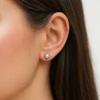 Parel oorknopjes Lusa