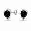 Black onyx oorknopjes Lusa