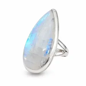 Zilveren Maansteen ring Milo