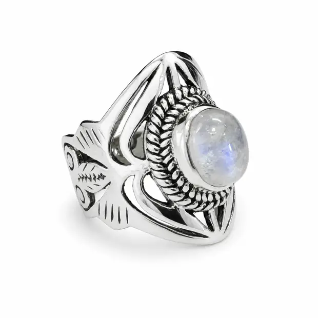Zilveren ring Moonstone Angelica Zilveren ring Moonstone Angelica