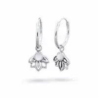 Hoop oorbellen Lotus